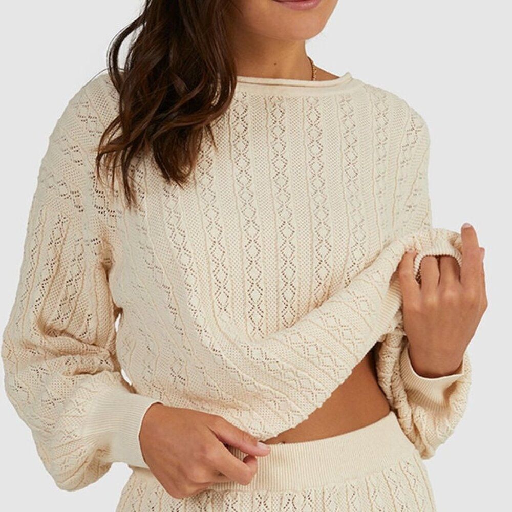 Women's Roxy Summer Nomad Sweater - Tapioca Size Medium